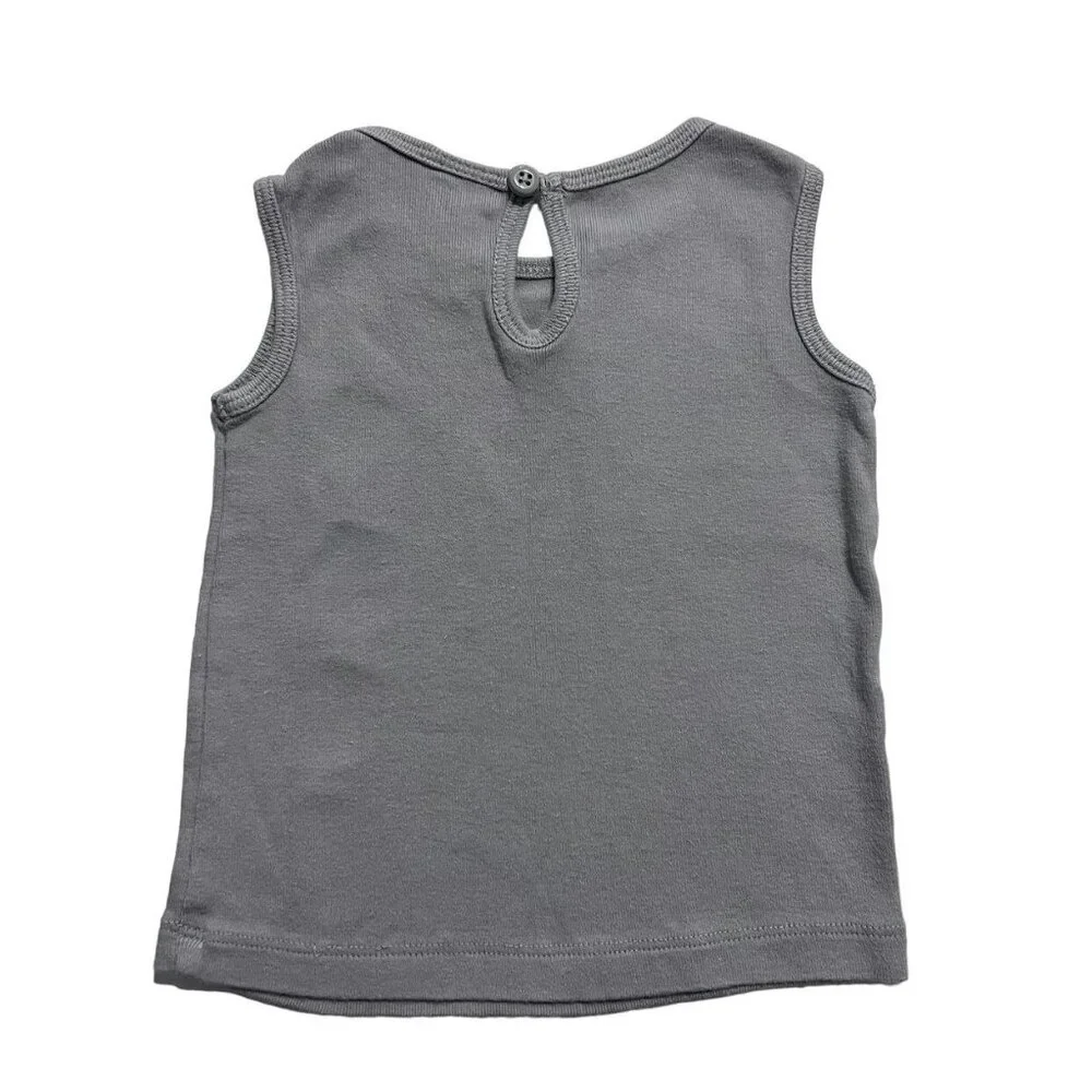 Gymboree 6-12m Grey Bird Tank Top
